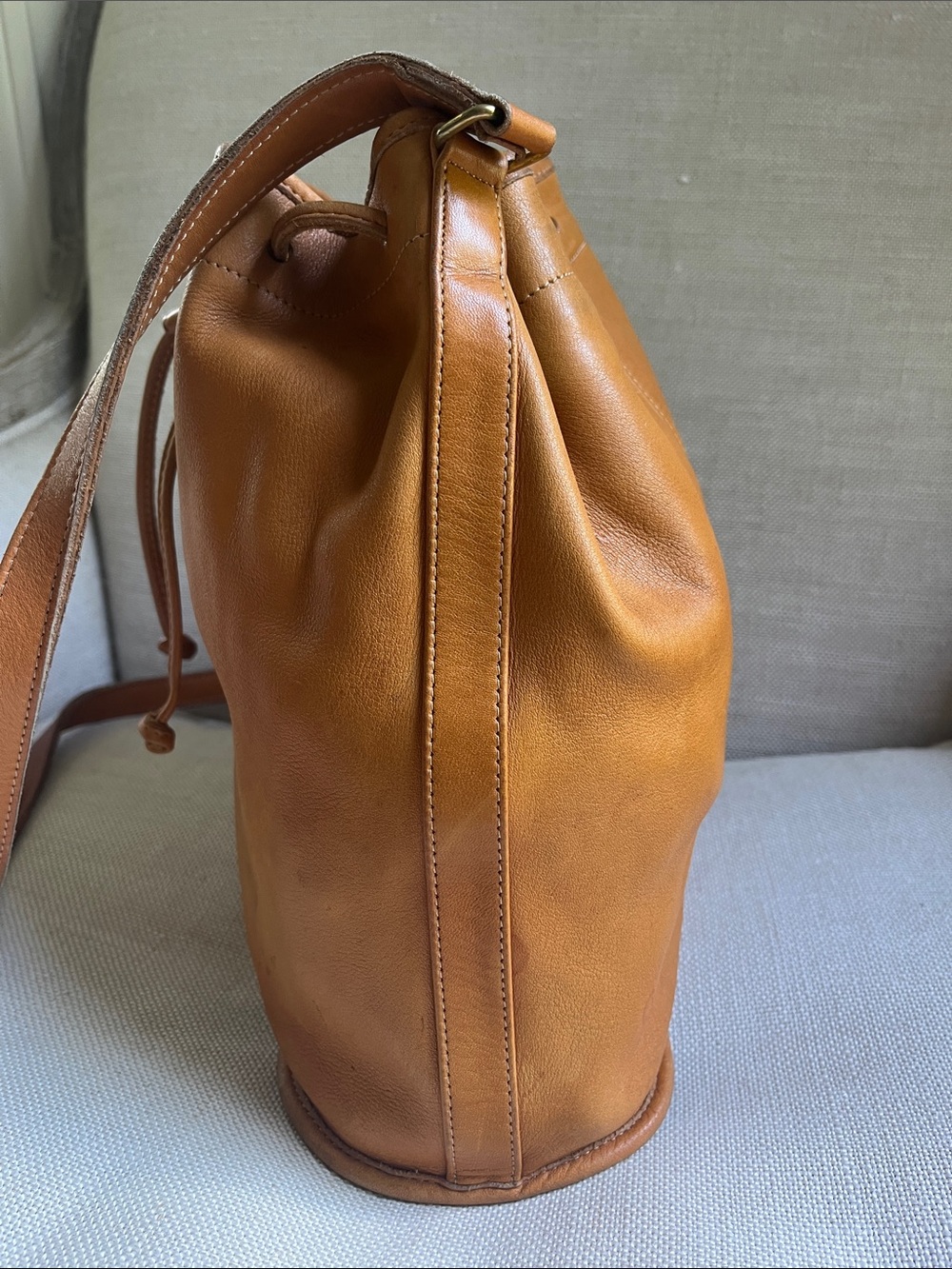 Coach 4015 Vintage Drawstring Sac Medium Shoulder Bag Rare - Picture 6 of 14